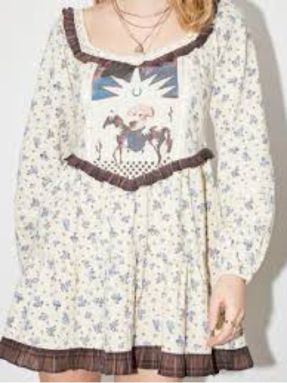 Tuft Luck X Kimchi Blue Bib Mini Dress Size Medium